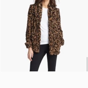 Alice + Olivia Faux Fur Leopard Jacket